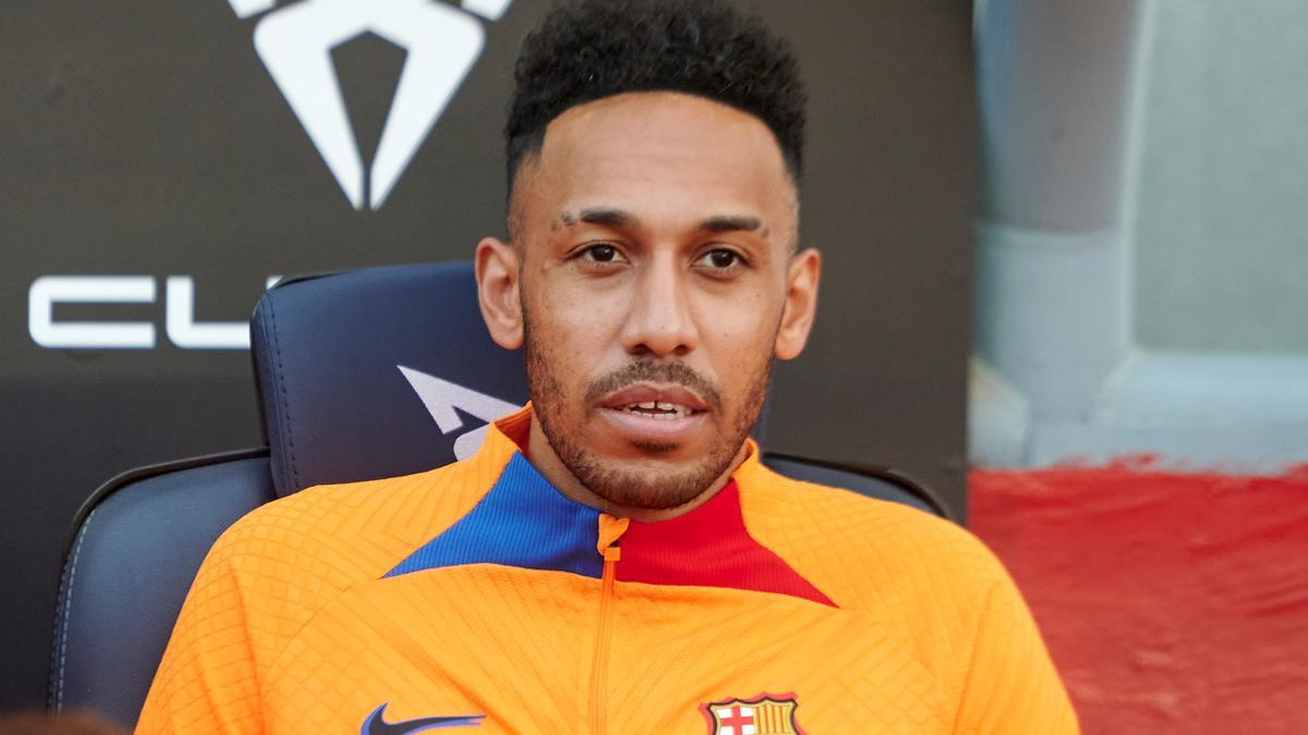 Aubameyang vom FC Barcelona ist bei einem Raubüberfall in seinem Haus in Spanien nach Medienberichten mit Schusswaffen bedroht und geschlagen worden. Foto: Gerard Franco/DAX via ZUMA Press Wire/dp