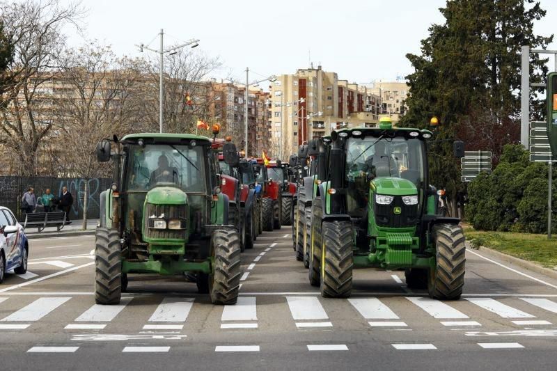 Tractorada en Zaragoza