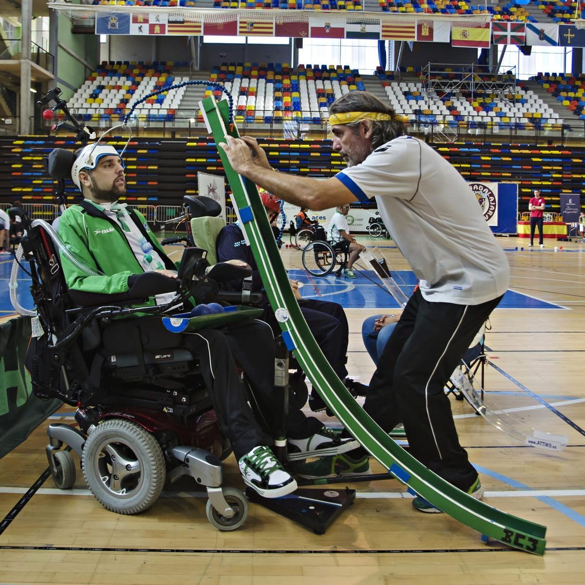 El deportista paralímpico durante una competición