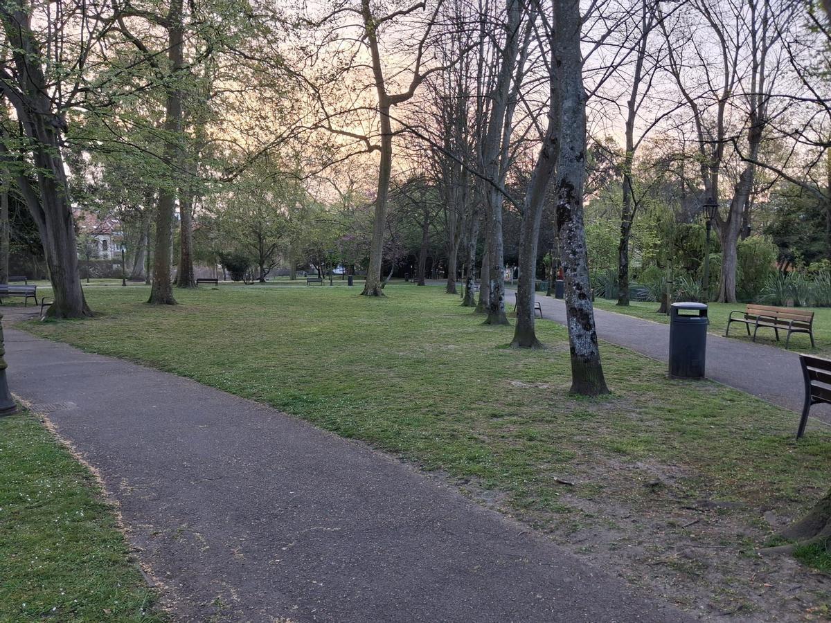 El parque Ferrera, este martes.