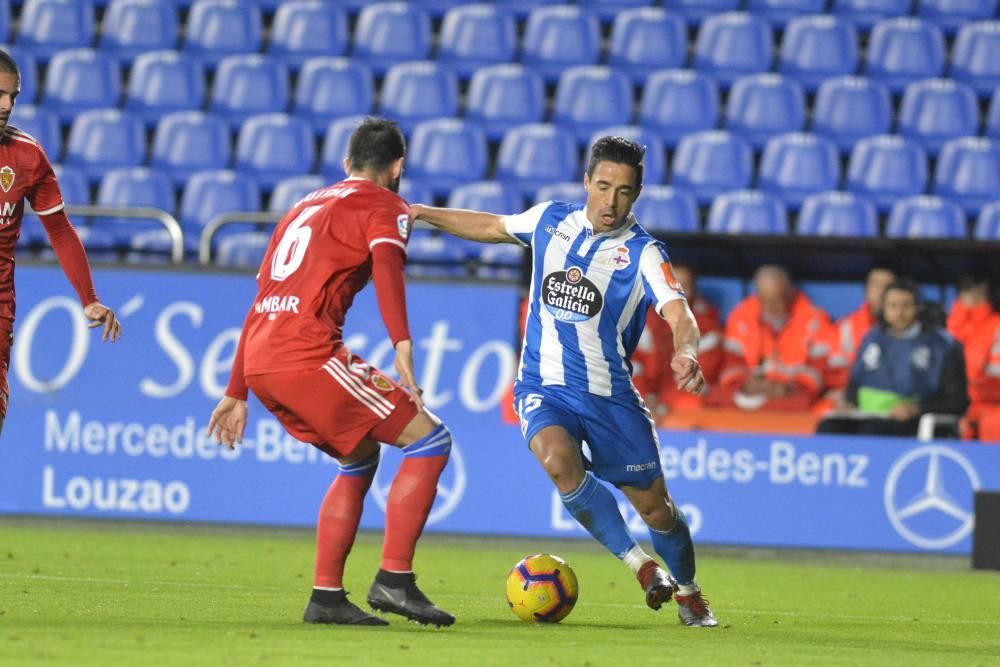 El Dépor doblega al Zaragoza en Riazor