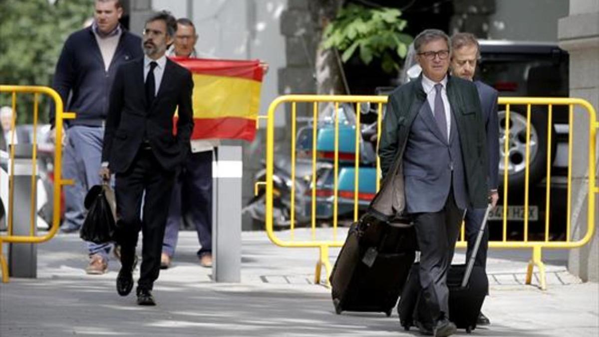 Jordi Pujol Ferrusola acude a declarar a la Audiencia Nacional el pasado martes, antes de ser enviado a prisión.
