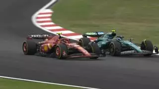 ¡Saltan chispas entre Alonso y Sainz tras su incidente en plena carrera!