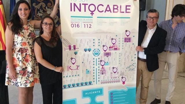 El cartel de la campaña contra el acoso en Hogueras