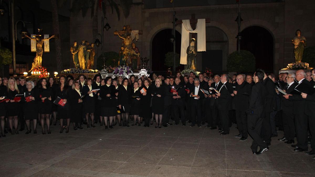 Crevillent cerró su Viernes Santo con un homenaje cantado a Palestrina