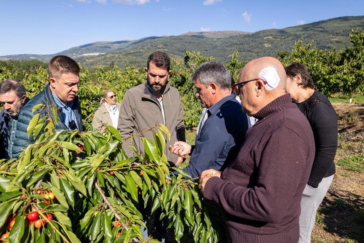 Álvaro Sánchez Cotrina, en su visita a Valdastillas, este miércoles.