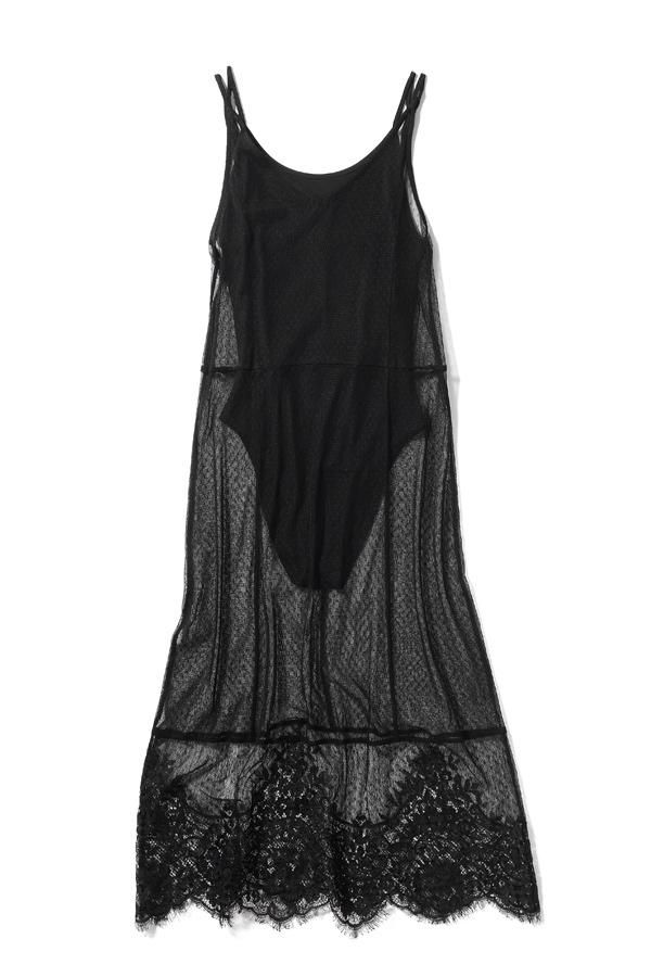 H&M Loves Coachella: vestido negro con transparencias