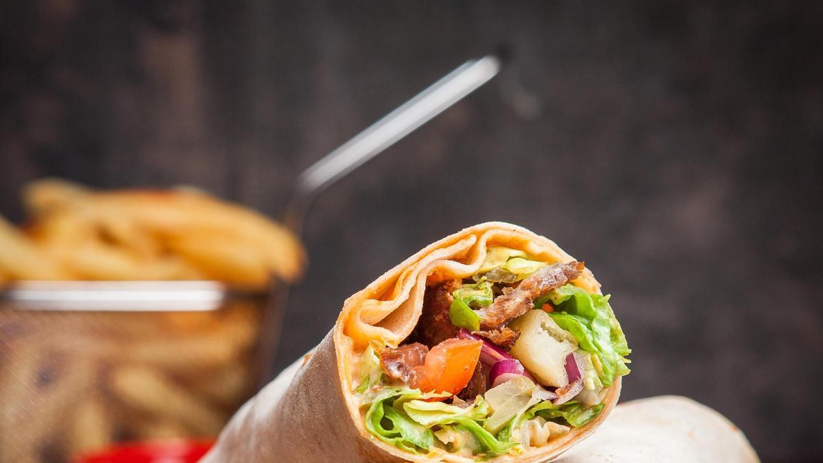 Imagen de archivo de un kebab.