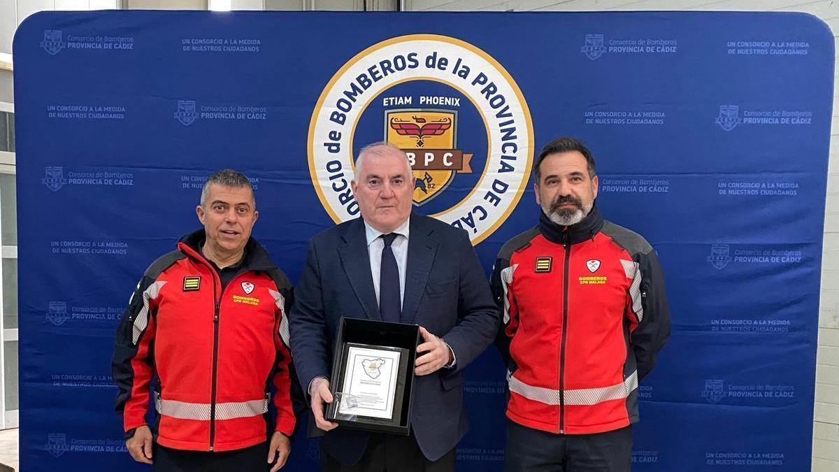 El CPB de Málaga ha recibido un reconocimiento por parte del (CBPC) por su colaboración en la gestión coordinada de emergencias durante las últimas borrascas