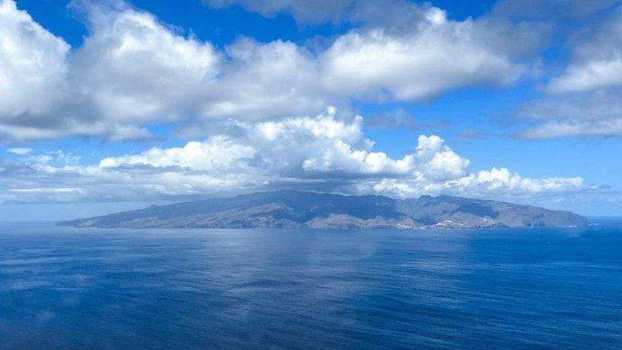 Vista de La Gomera, el pasado lunes.