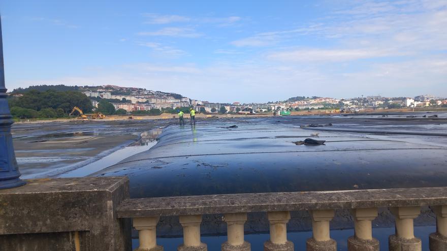 Caminar sobre las aguas, más cerca en O Burgo