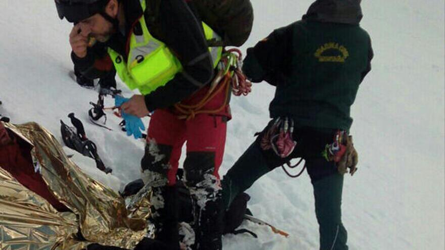 Rescatan a un montañero valenciano tras sufrir  una caída en Huesca