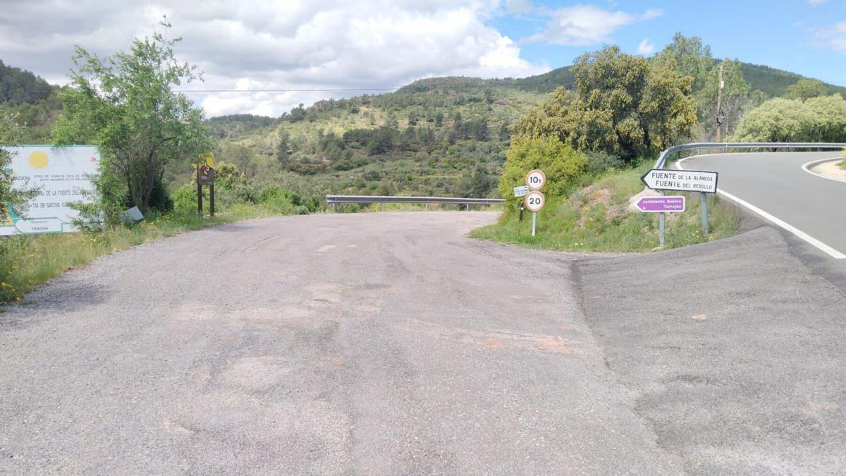 Camino de acceso a la Fuente de la Alameda.