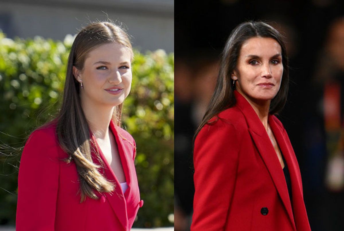 La princesa Leonor y su madre, la reina Letizia