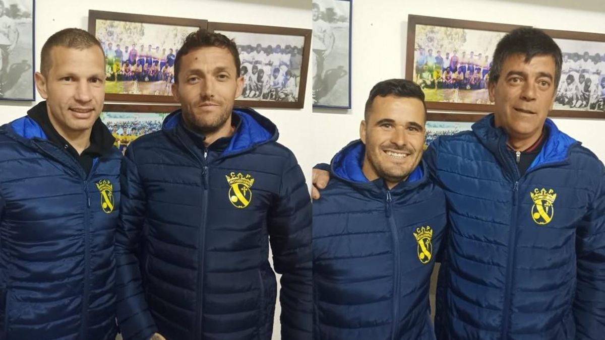 Cuerpo técnico: Rodríguez, Merino, Caliche y Mejías