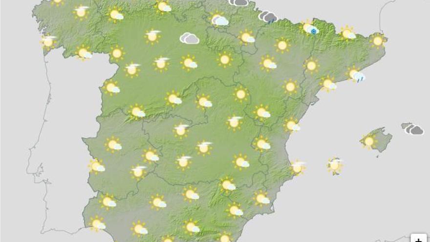 Aemet: Pronóstico del tiempo en toda España para este lunes