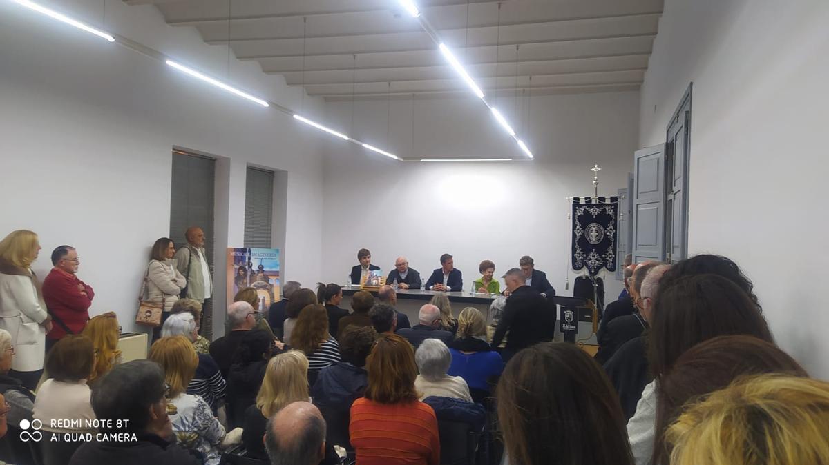 El acto de presentación del estudio, en la Casa de la Cultura de Xàtiva.