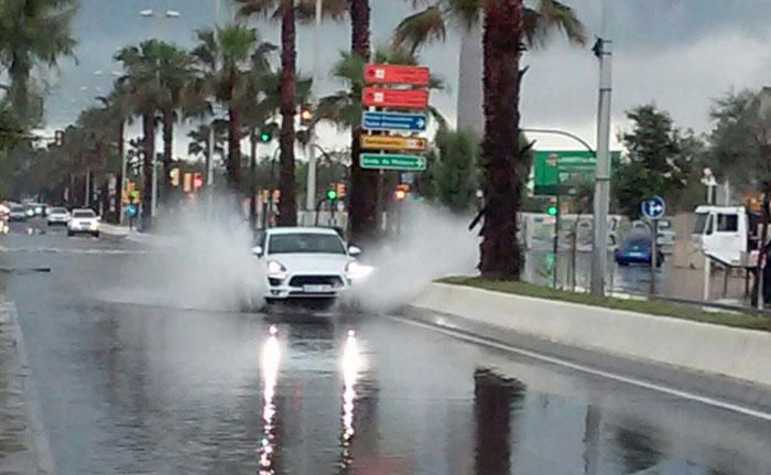 Fin de semana marcado por la lluvia en Málaga