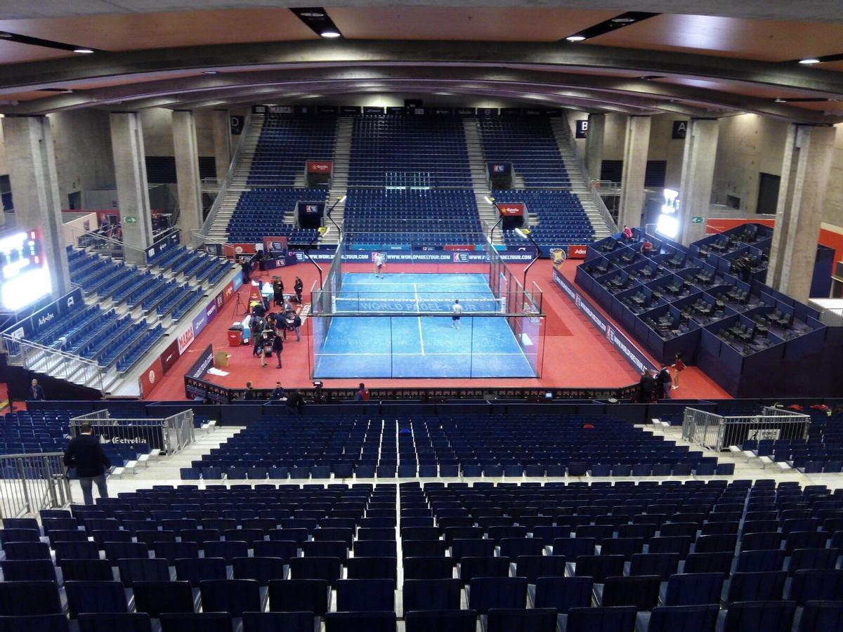 Pista de pádel para el Estrella Damm Valencia Master - Trofeo Feria Valencia del World Pádel Tour