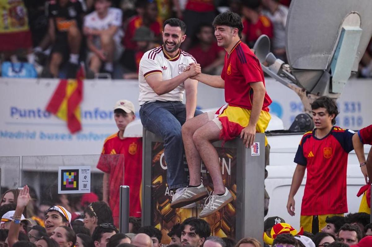 La celebración de los campeones del mundo por las calles de Madrid