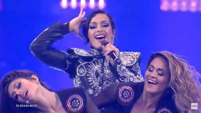 Chanel con torera de Palomo Spain en Eurovisión