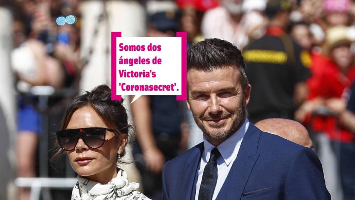 Victoria y David Beckham en la boda de Sergio Ramos y Pilar Rubio