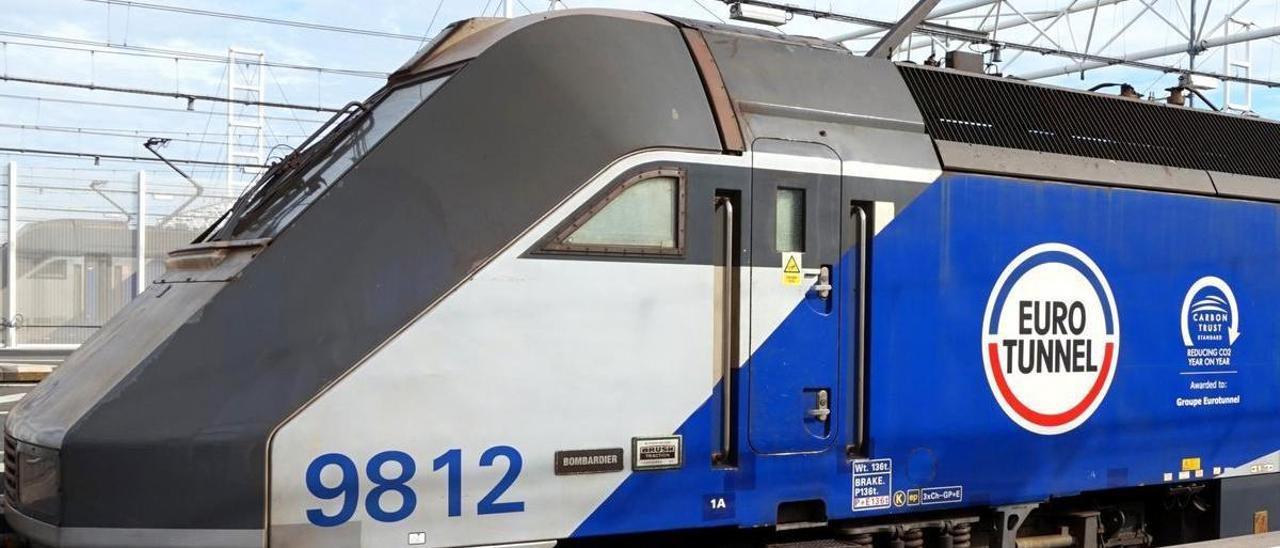 Uno de los trenes de Eurostar que recorren actualmente el Eurotúnel.