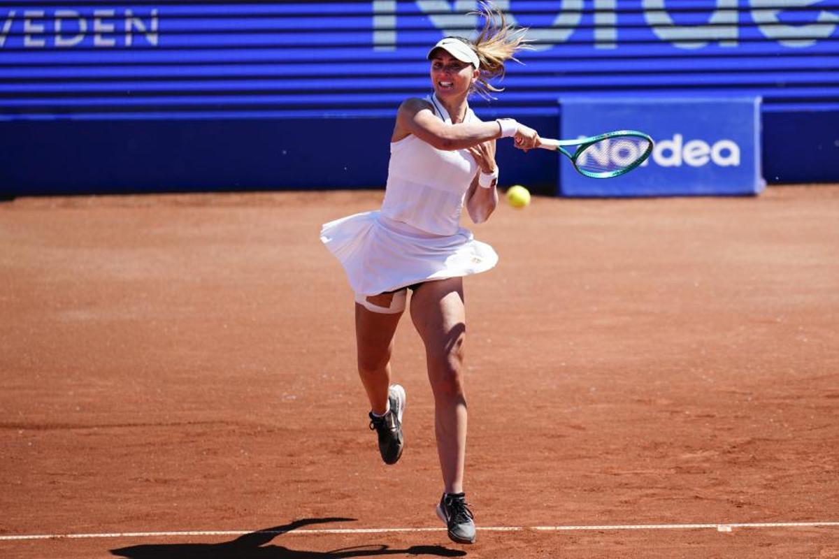 Paula Badosa, durant la final del torneig de Bastad