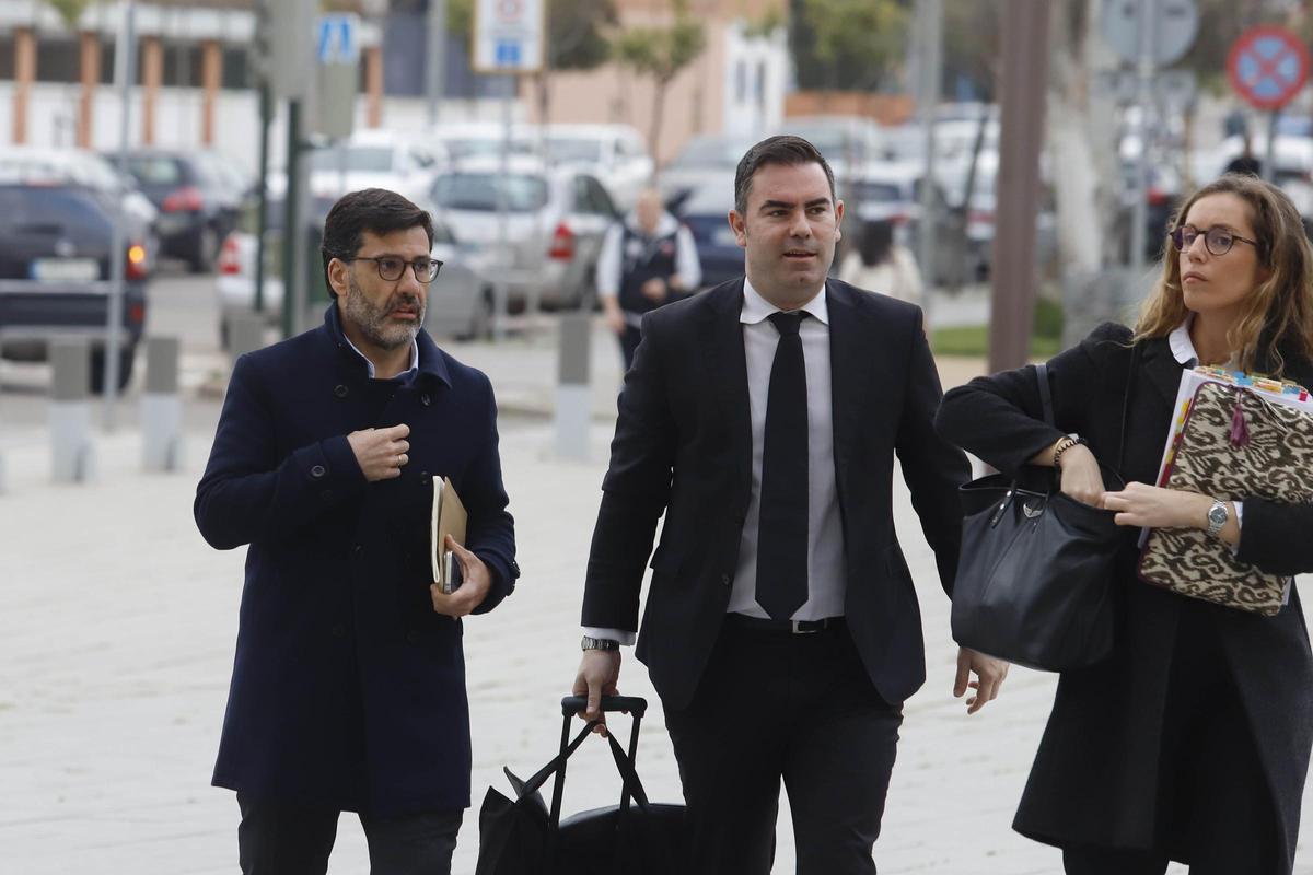 Jesús León, a su llegada a la Ciudad de la Justicia, el pasado 5 de marzo.