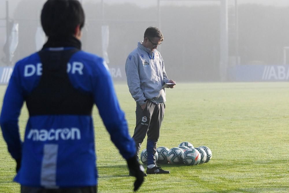 Última sesión del Dépor antes de jugar en Soria