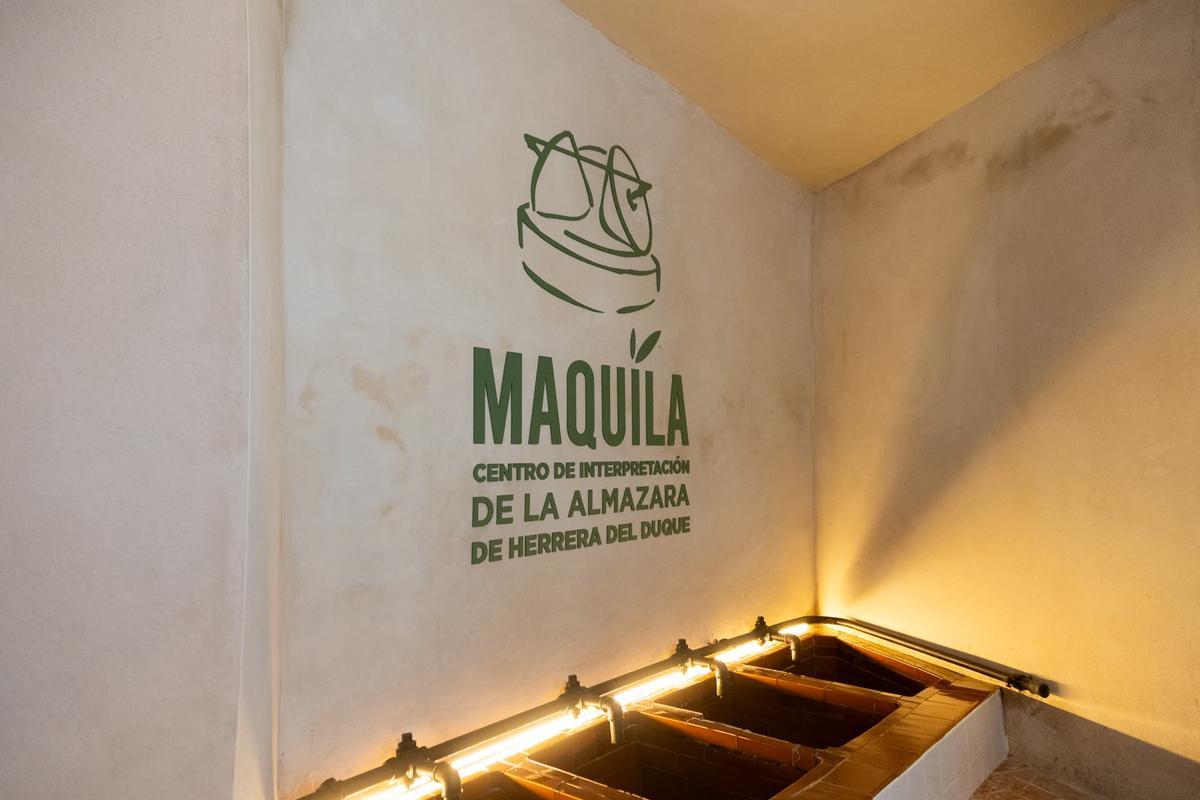 Interior del Centro de Intrepretación del Aceite de Herrera del Duque.