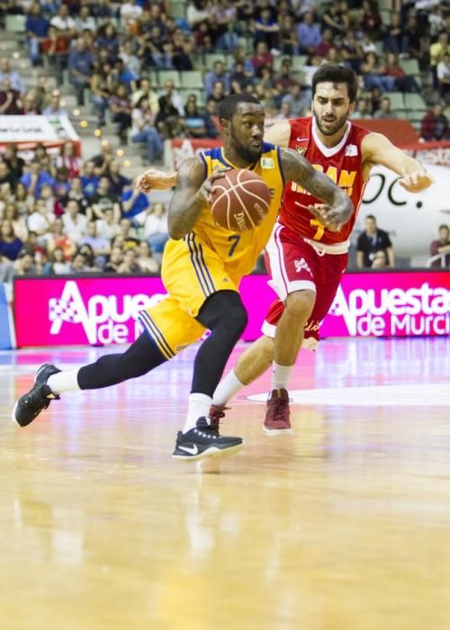 ACB, liga Endesa, encuentro entre UCAM Murcia CB vs Herbalait Gran Canaria, jornada 6, Palacio de los Deportes de Murcia, 29-10-2016, Foto Pascu Mendez