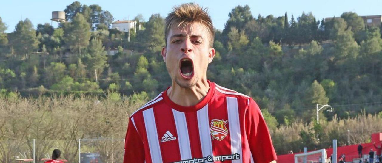 Javi López vol celebrar gols blanc-i-vermells a la Segona RFEF | ARXIU/JORDI BIEL