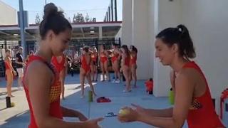 La Selección Española de waterpolo femenina se da un festín de goles ante Hungría