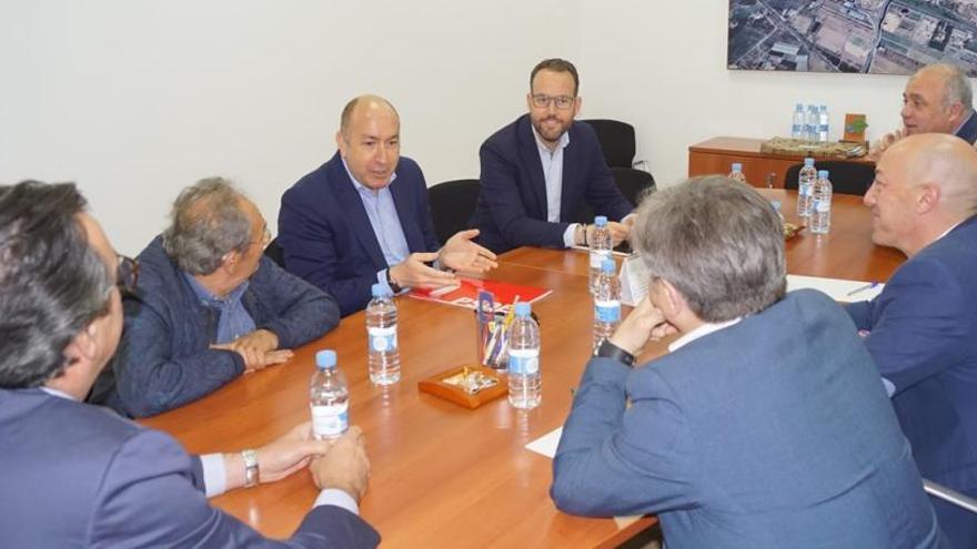 Alejandro Soler y Héctor Díez en la reunión con empresarios