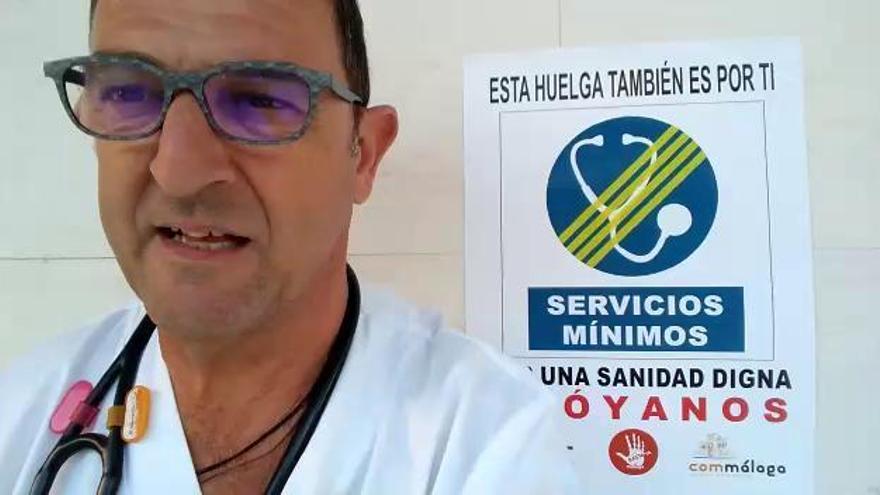 Carlos Bautista explica la huelga de médicos de Atención Primaria en Málaga