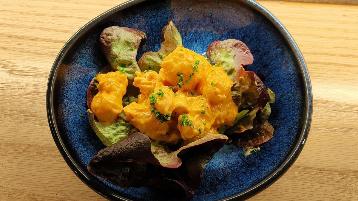 La tempura de langostinos con mayonesa de 'sriracha' de Akiro.