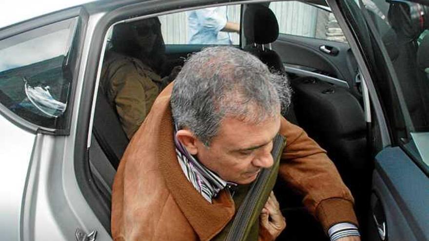 Jordi Pujol Ferrusola, durant l&#039;operació policial de dimarts passat