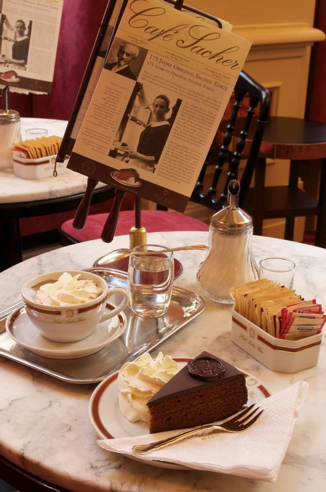 Cafés Viena Café Sacher tarta