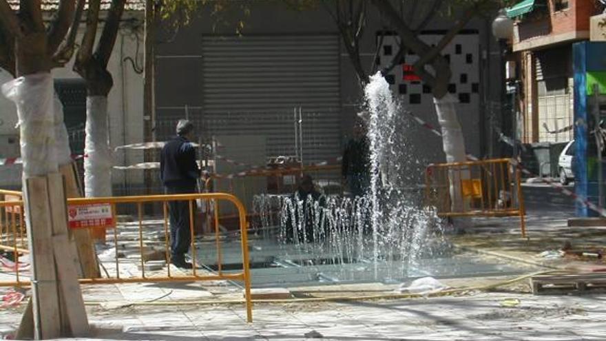 Las obras en la plaza Magallanes, que han motivado un proceso judicial