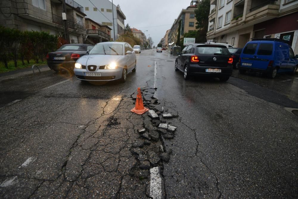 Efectos del temporal en la provincia de Pontevedra