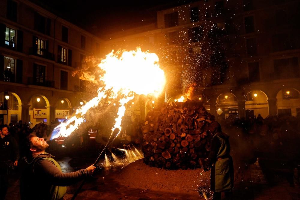 Palma feiert Sant Sebastià trotz Regen, Wind und Kälte