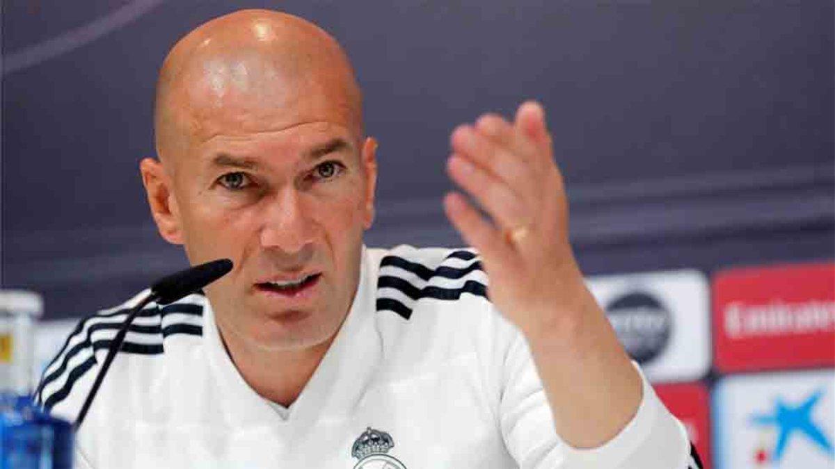 Zidane, en la rueda de prensa, habló del futuro