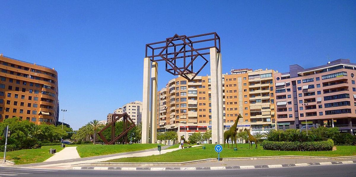 Rotonda en el Gabrinet, Alicante.