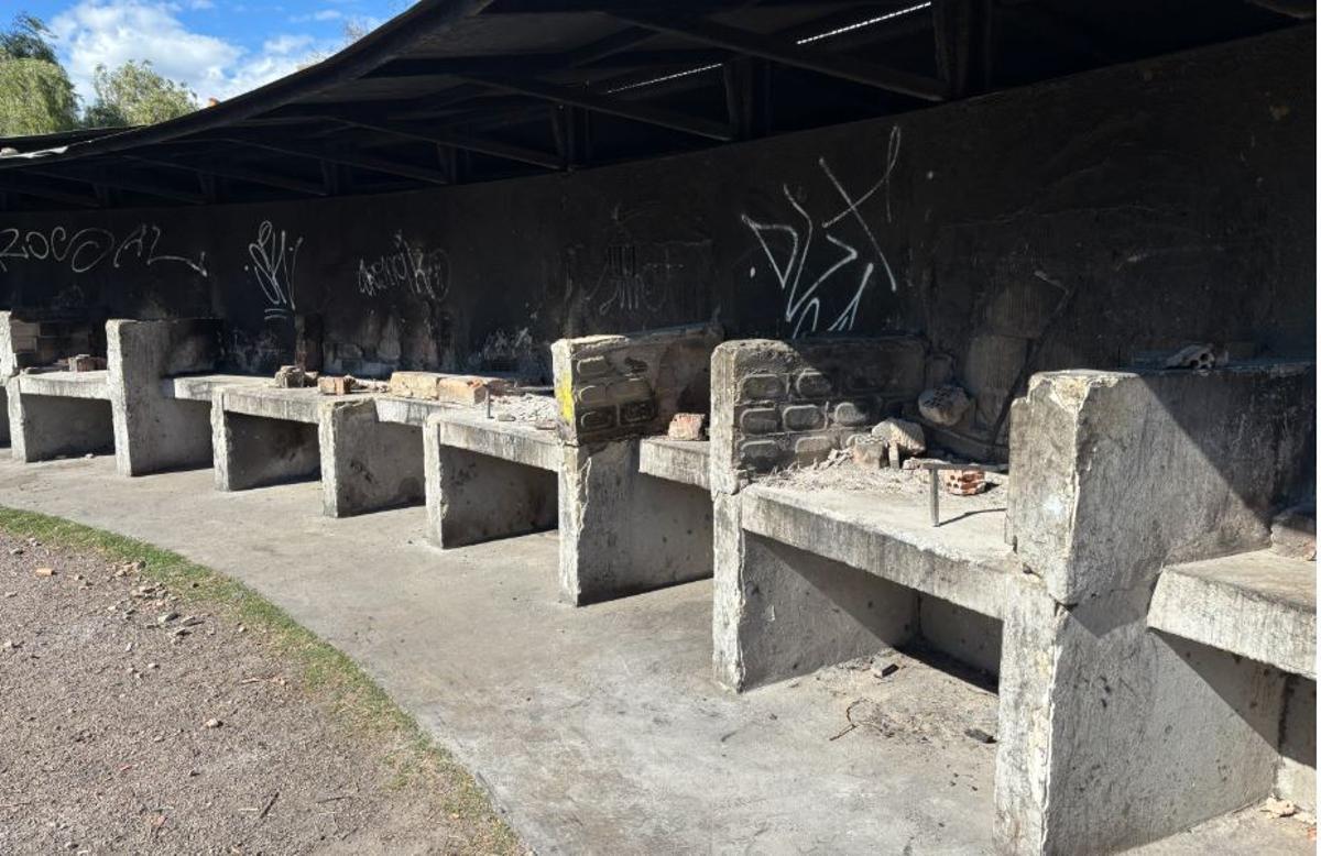 Estado de los paelleros, este martes.