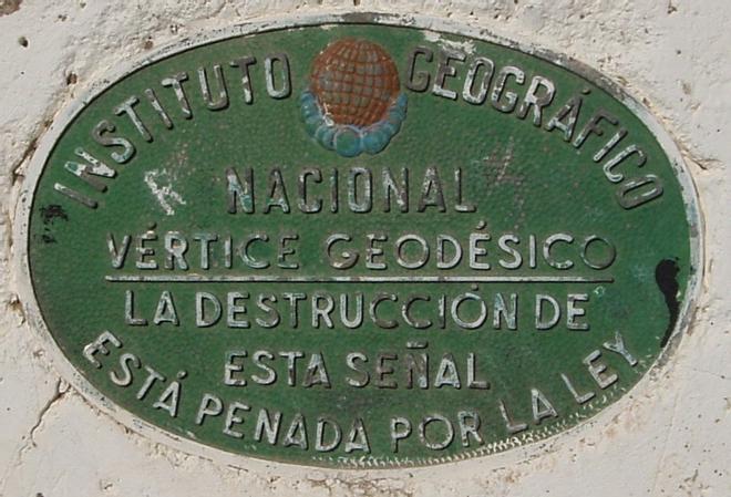 Señal de vértice geodésico