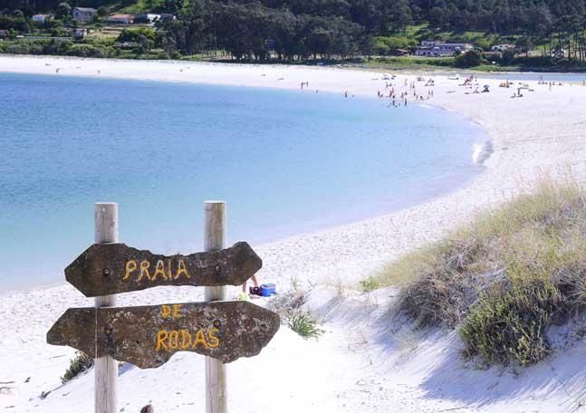 Playa de Rodas en las Islas Cíes de Galicia. Foto: GETTY IMAGES