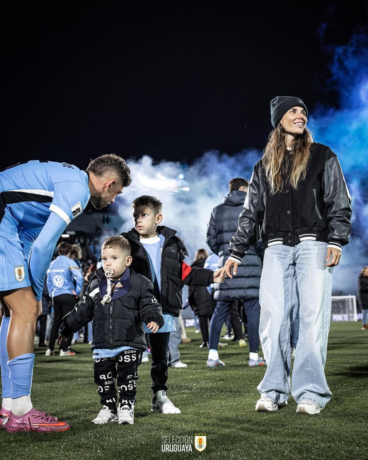 Fede Valverde y su familia