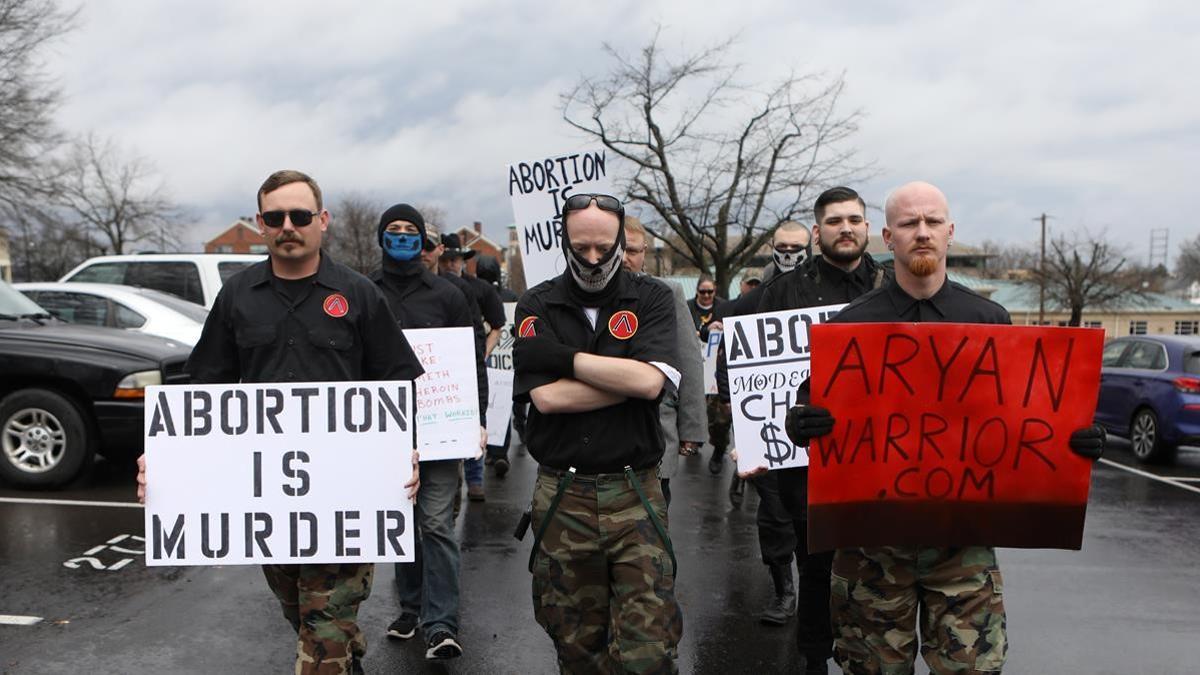 Marcha antiabortista en Arkansas, en una imagen de marzo del 2019.