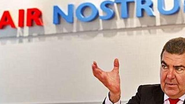 El presidente de Air Nostrum, Carles Bertomeu, en una entrevista en 2017.